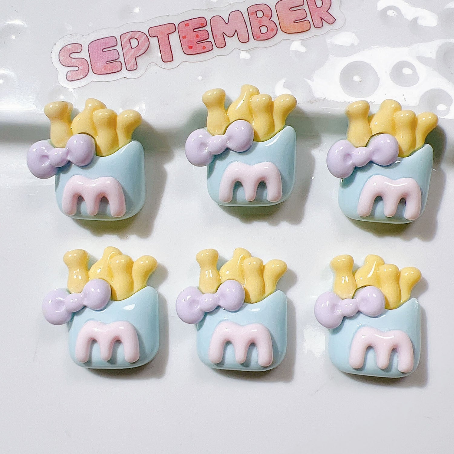 Wholesale 20pcs resin accessories diy handmade material shoe flower cream glue stationery